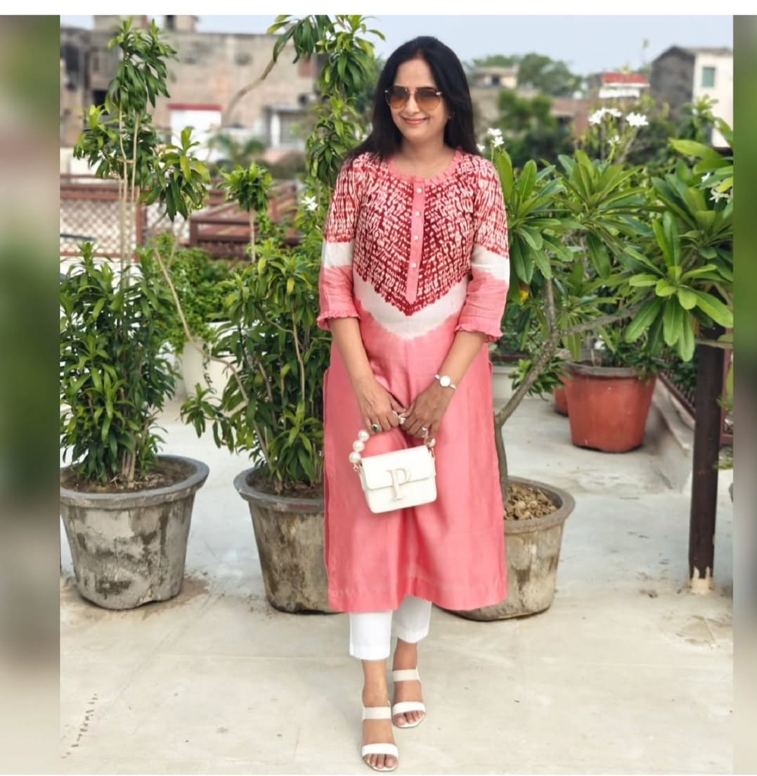 Chanderi Silk Shibori